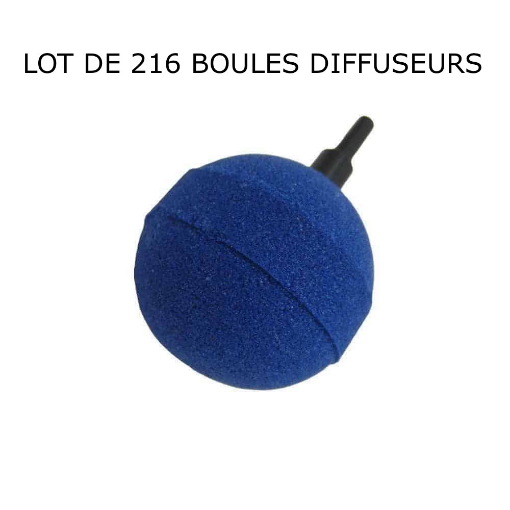 Boîte De 216 Diffuseurs D'Air, Boules, sphèriques Pour Aérer Les Bassins De Jardin : 5 cm