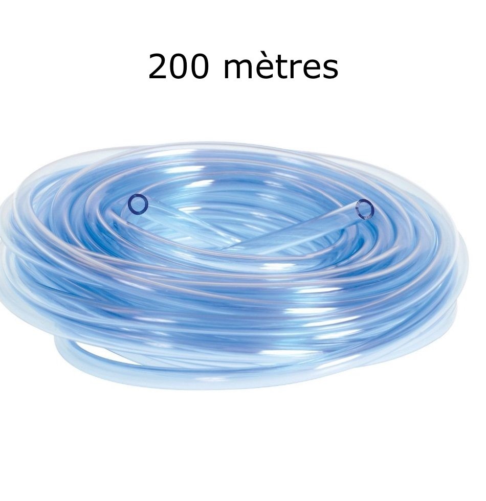 200 mètres de tuyau 4/6 mm pour pompe à air aquarium et bassin