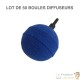 50 Diffuseurs d'air ( boule ) sphèriques pour aérer les bassins de jardin : 5 cm