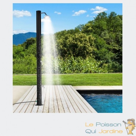 Douche Noire Solaire Pour Piscines, Campings, Avec Accessoires. - Le  Poisson Qui Jardine