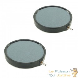 Lot de 2 diffuseurs d'air disques 20 cm pour bassins de jardin