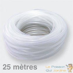 25m de tuyau pour pompe à air d'aquarium ou pour bassin de jardin. Tuyau cristal