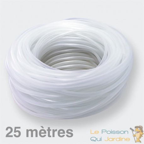 25m de tuyau pour pompe à air d'aquarium ou pour bassin de jardin. Tuyau cristal