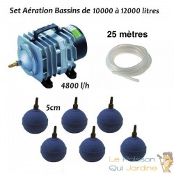 Set aération bassin de jardin de 10000 à 12000 litres