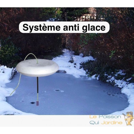 Système anti gel complet AVEC CLOCHE EN POLYSTYRÈNE pour bassins de jardin avec pompe fournie