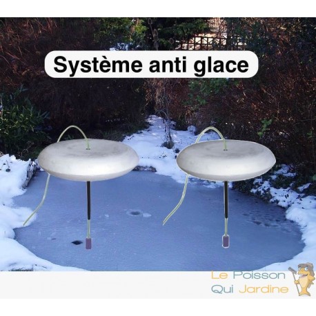 Lot de 2 Systèmes anti gel complet pour bassins de jardin avec pompe fournie