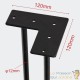 4 Pieds De Table Avec Protection, Noir, 60 cm, Design Loft, Industriel