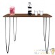 4 Pieds De Table Avec Protection, Noir, 60 cm, Design Loft, Industriel