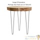 4 Pieds De Table, Avec Protections, Acier, 36 cm De Haut. Design, Loft