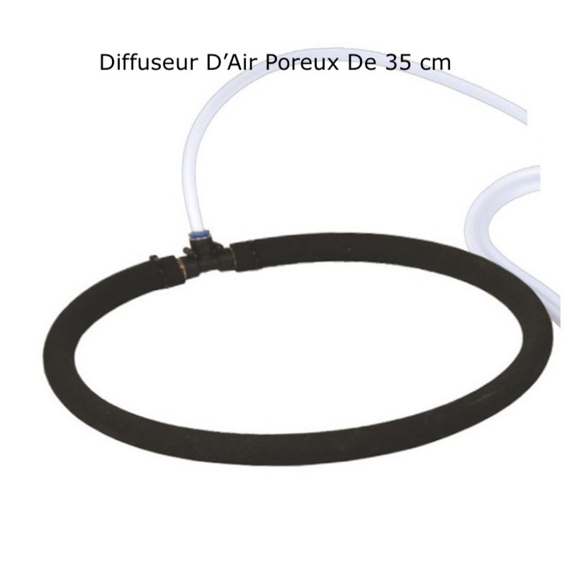 Diffuseur D'Air Poreux PREMIUM 35 cm Pour Bassins De Jardin + Tuyau