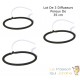 3 Diffuseurs D'Air Poreux 35 cm Pour Bassins De Jardin + Tuyau