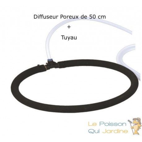 Diffuseur D'Air Poreux 50 cm Pour Bassins De Jardin + Tuyau