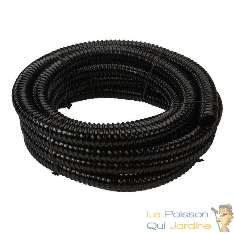 5 mètres tuyau 40 mm PVC résistant Noir 610 gr/m pour bassin - Le Poisson  Qui Jardine