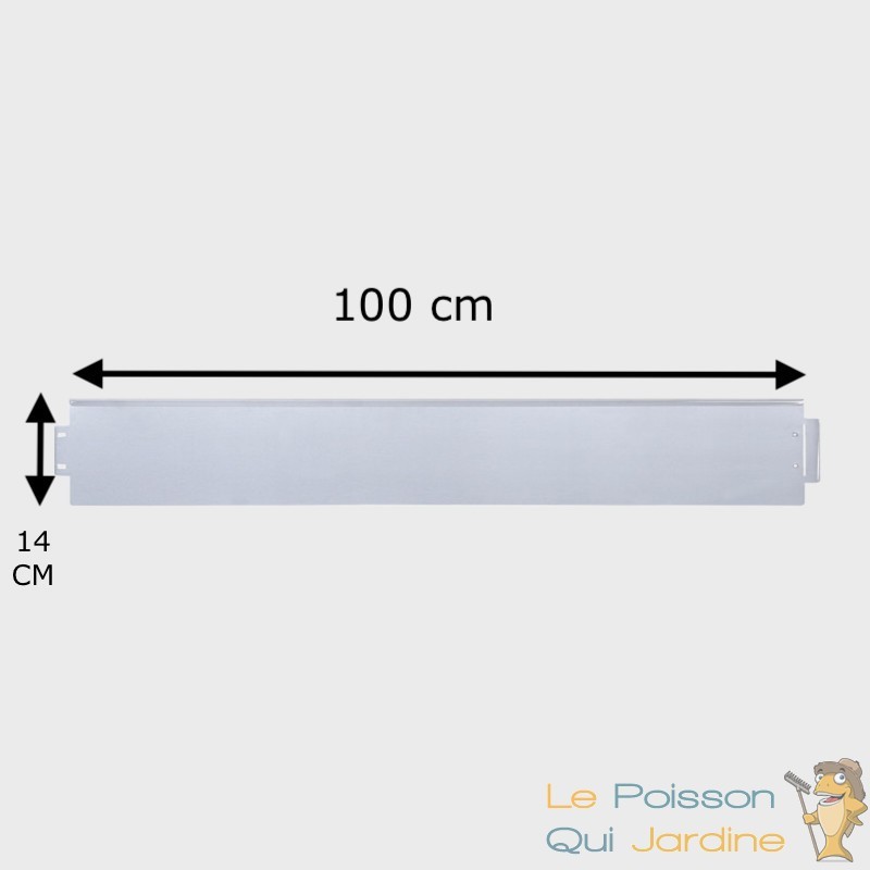 Bordure de jardin en acier galvanisé H 14 cm Jardin et Saisons