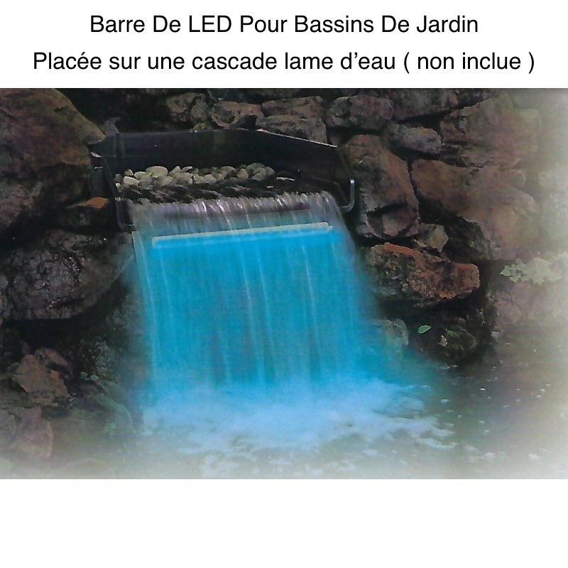 Barre Éclairage LED 30 cm Pour Bassins Et Cascades De Jardin. Éclairage Étanche Et Piscine