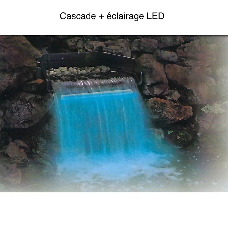 Cascade + LED 30 cm bassin de jardin et piscine