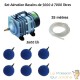 Set aération 6 boules bassin de jardin de 5000 à 7000 litres