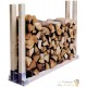 6 Range-Bûches, Supports En Métal, Pour Rangement extérieur Du Bois De Chauffage