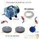 Set Aération 1 boule diffuseur + 2 disques 10 cm Bassin De Jardin De 1000 À 3000 Litres