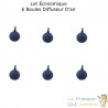 Pack PROMO 6 Diffuseurs D'air, Forme De Boule, Pour Aérer Les Bassins De Jardin : 5 cm