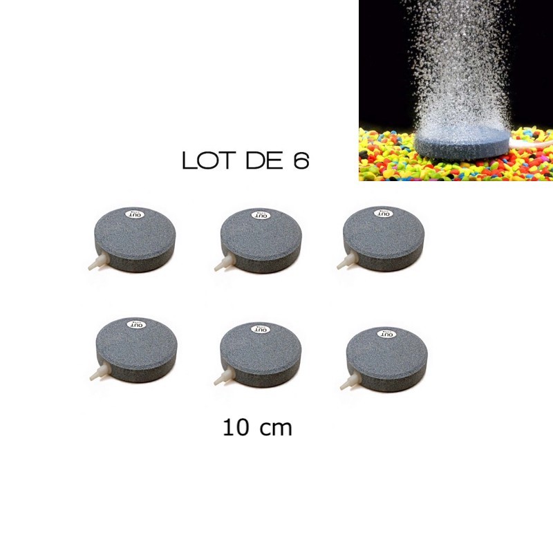 Lot De 6 Diffuseurs D'Air, Forme Disque 10 cm Pour Bassins De Jardin