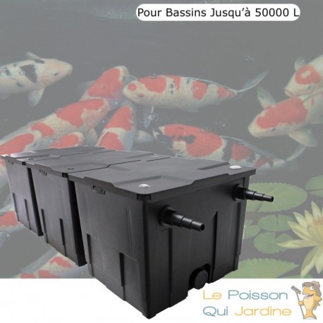 Filtre bassins de jardin et étangs jusqu'à 50000 litres sans poissons et 250000 litres avec carpes koi