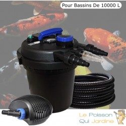 Kit Filtre Pression, 11W, Complet Pour Bassins De 10000 L, Pompe 6000 L/h