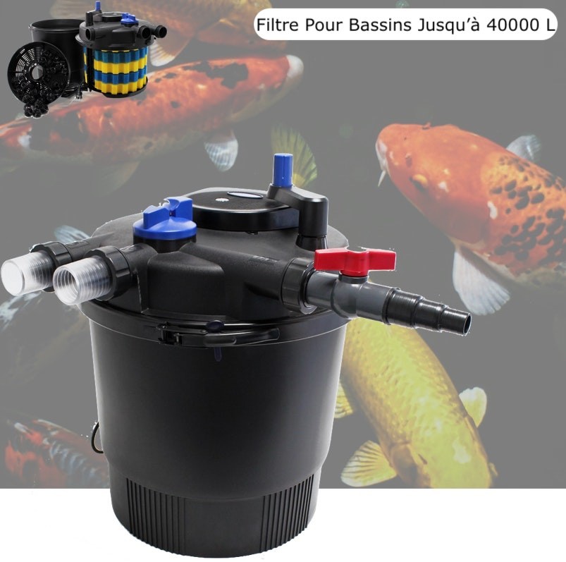 Filtre Bassins De Jardin Sous Pression, UV 36W, Jusqu'à 40000 Litres