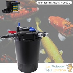 Filtre Bassins De Jardin Sous Pression UV 55W Jusqu'à 50000 L. Eau propre