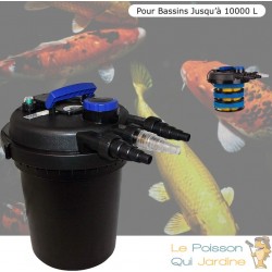 Filtre bassins de jardin sous pression UV 11W jusqu'à 10000 litres