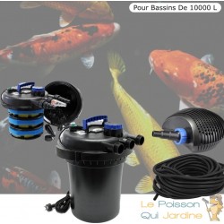 Kit filtre pression complet pour bassins de 10000 l