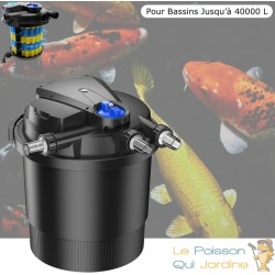 Filtre bassin de jardin sous pression UV 36W max 40000 litres. 