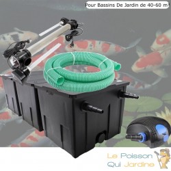 Kit Filtration UV 110 W, Acier Inoxydable, Bassin de Jardin: 40-60 m³