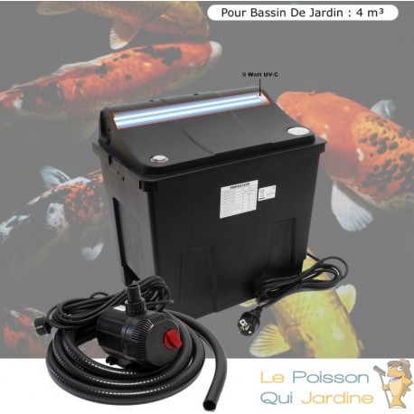 Kit de Filtration avec UV pour bassin de jardin : 4 m³