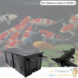 Filtre Bassin + Clarificateur UV Stérilisateur 36W, Bassin De Jardin Jusqu'à 40000 Litres