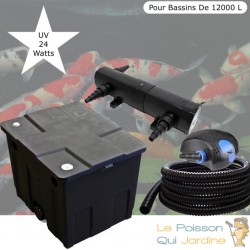 Kit Filtration Complet, UV 24W, Pour Bassins De 12000 L