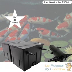 Filtre + UV 36W bassins de jardin et étangs jusqu'à 25000 litres