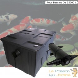 Filtre Bassin + Clarificateur UV Stérilisateur 72W, Pour Bassin De Jardin Jusqu'à 40000 L