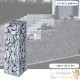 Lot de 5 : Gabion En Métal Galvanisé - Robuste - Résistant - 100 x 50 x 30 cm