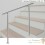 Rampe D'Escalier, Main Courante, Sur Pied, 100 cm, En Acier Inoxydable