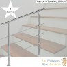 Rampe D'Escalier Sur Pied, 100 cm, En Acier Inoxydable, 3 barres