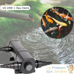 U.V ( Ultra Violet ) Stérilisateur 24W Pour Bassins De Jardin De 10m³