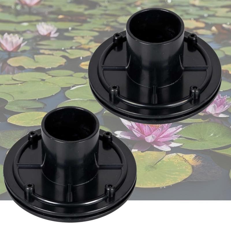 Lot de 2 Connecteurs Bâche VIS INOX Passe Paroi PVC 40mm Pour Bassin