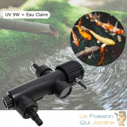 U.V ( Ultra Violet ) Stérilisateur - Clarificateur 9W, Pour Aquariums Et Bassins De Jardin