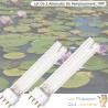 Lot De 2 Ampoules UV Stérilisateur - Clarificateur 18W, Aquarium Ou Bassins De Jardin