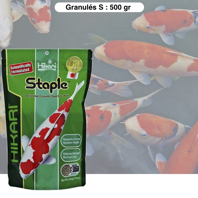 Granulés Premium Croissance Pour Poissons De Bassin : 500 Gr Small