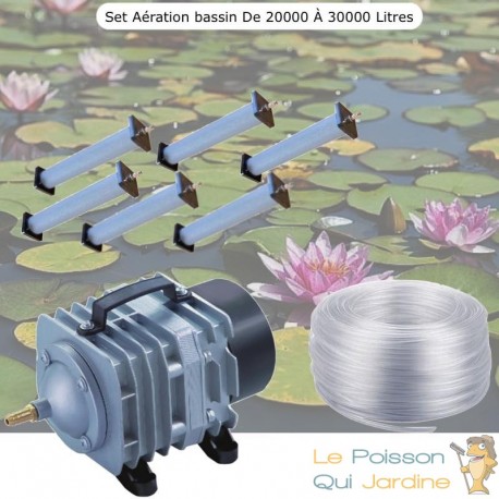 Set aération bassin de jardin N2 de 20000 à 30000 litres