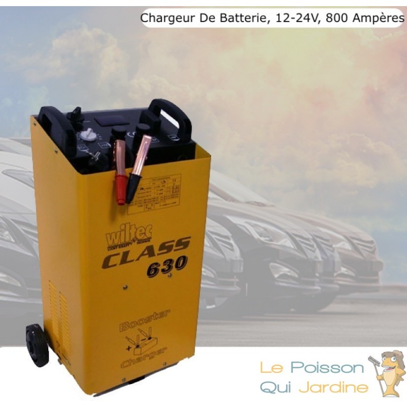 Chargeur de batterie moto voiture auto rapide batteries 12v et 24v