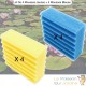 Lot De 4 Mousses Bleues, De Filtration, De Remplacement, Pour Bassins