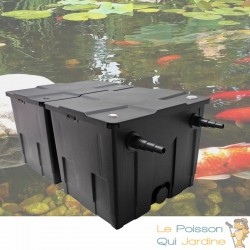  Filtre double chambres bassins de jardin et étangs jusqu'à 25000 litres
